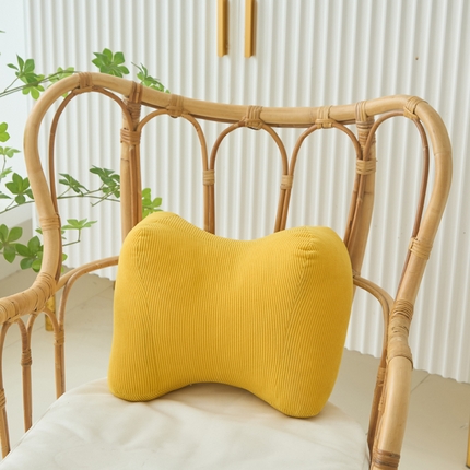 91家纺网 家纺一手货源 找家纺 （总）囍莱家纺 2025新款立体蝴蝶结灯芯绒靠枕