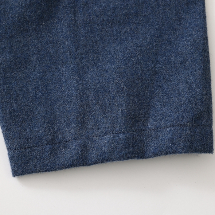 91家纺网 家纺一手货源 找家纺 伊嫚家居 2025新款无印日式双股全棉法兰绒家居服良品睡衣女纯棉直播秋冬款情侣睡衣 海军蓝纯色女