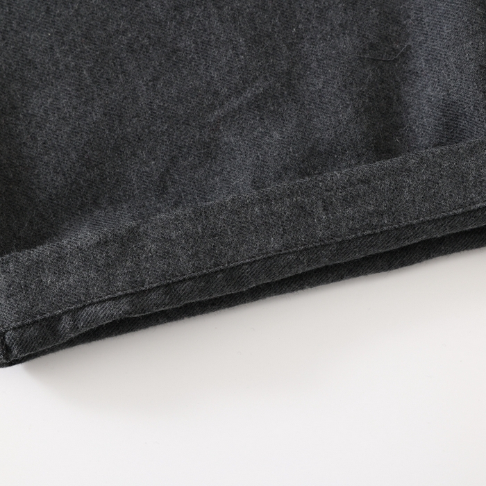 91家纺网 家纺一手货源 找家纺 伊嫚家居 2025新款无印日式双股全棉法兰绒家居服良品睡衣女纯棉直播秋冬款情侣睡衣 纯碳灰男