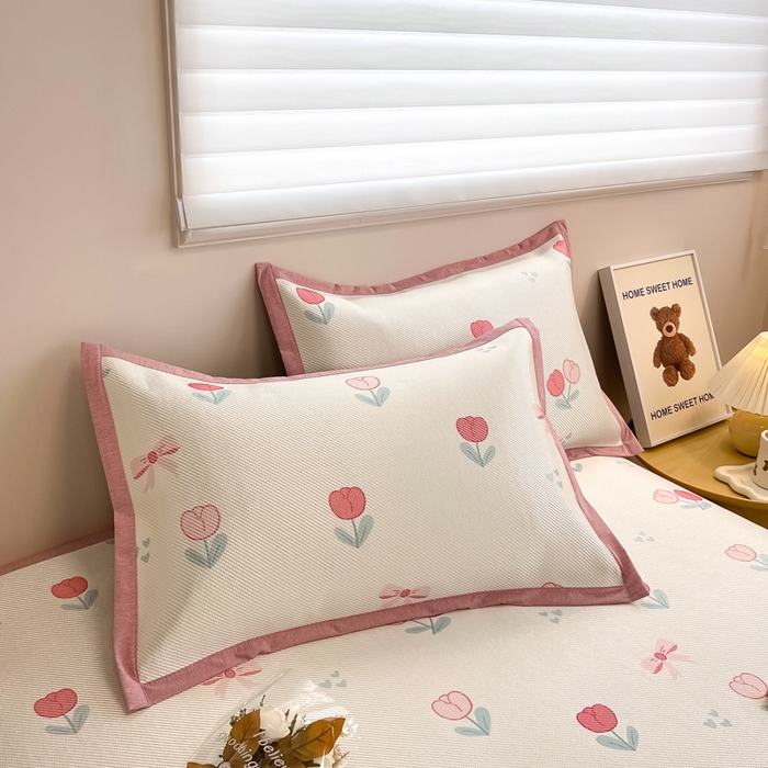 91家纺网 家纺一手货源 找家纺 （总）典曼家纺 2025新款600D数码印花冰藤席席子凉席-床席款