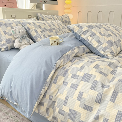 91家纺网 家纺一手货源 找家纺 （总）晨希家居 2025新款全棉卡通印花简约款单被套