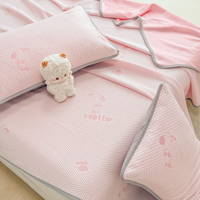 91家纺网 家纺一手货源 找家纺 （总）雪鲨家纺  2025新款凉豆豆夏凉被针织棉空调被冰豆豆夏被可机洗礼品跑量A类