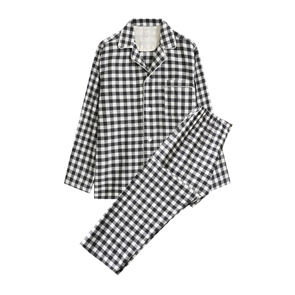 91家纺网 家纺一手货源 找家纺 （总）伊嫚家居 2025新款无印日式双股全棉法兰绒家居服良品睡衣女纯棉直播秋冬款情侣睡衣