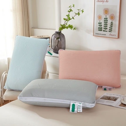 （总）幸运草 2025新款玫瑰花凉感丝热熔枕芯 整张棉不变形压不扁成人枕头