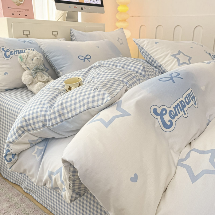 91家纺网 家纺一手货源 找家纺 晨希家居 2025新款全棉卡通印花简约款单被套-梦境