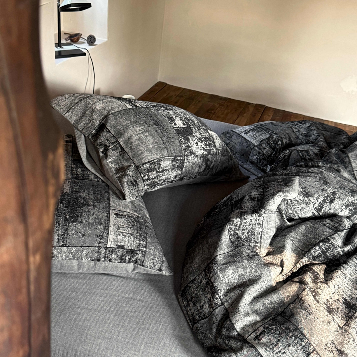 91家纺网 家纺一手货源 找家纺 （总）云上 2025全棉色织大提花床品·侘寂空间  