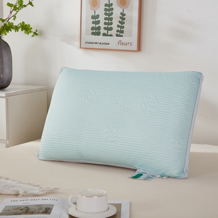 91家纺网 家纺一手货源 找家纺 （总）幸运草 2025新款玫瑰花凉感丝热熔枕芯 整张棉不变形压不扁成人枕头