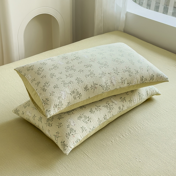 91家纺网 家纺一手货源 找家纺 王朝国际 2025新款直播热款有氧提花有氧双层纱碎花单被套 绿野仙踪