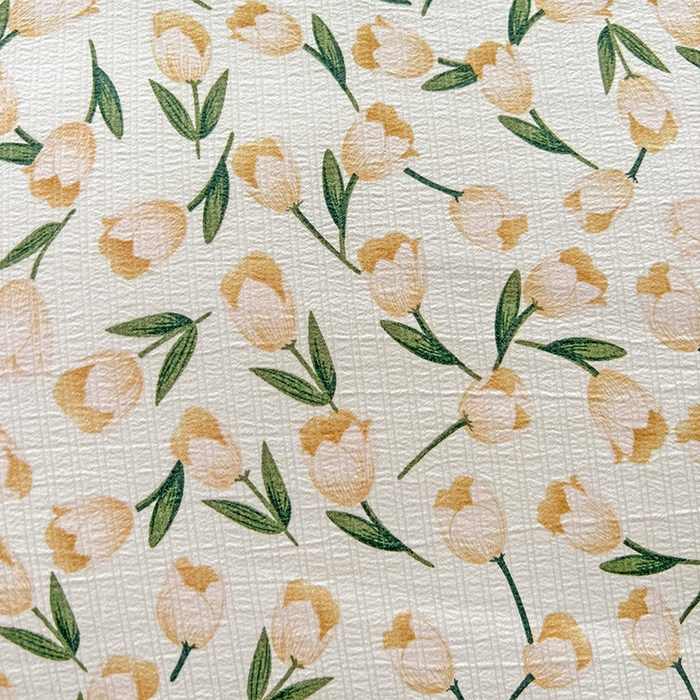 91家纺网 家纺一手货源 找家纺 王朝国际 2025新款直播热款有氧提花有氧双层纱碎花单被套 白荔