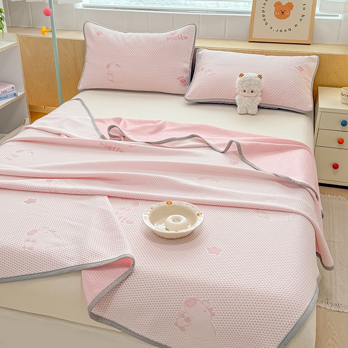 91家纺网 家纺一手货源 找家纺 （总）雪鲨家纺  2025新款凉豆豆夏凉被针织棉空调被冰豆豆夏被可机洗礼品跑量A类