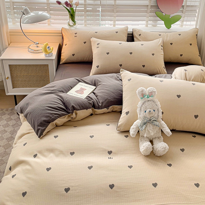 91家纺网 家纺一手货源 找家纺 王朝国际 2025新款直播热款有氧提花有氧双层纱碎花单被套 莫里