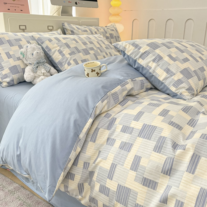 91家纺网 家纺一手货源 找家纺 晨希家居 2025新款全棉卡通印花简约款单被套-子影