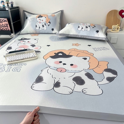 91家纺网 家纺一手货源 找家纺 （总）倾慕家纺 新款800D数码大版冰丝凉席