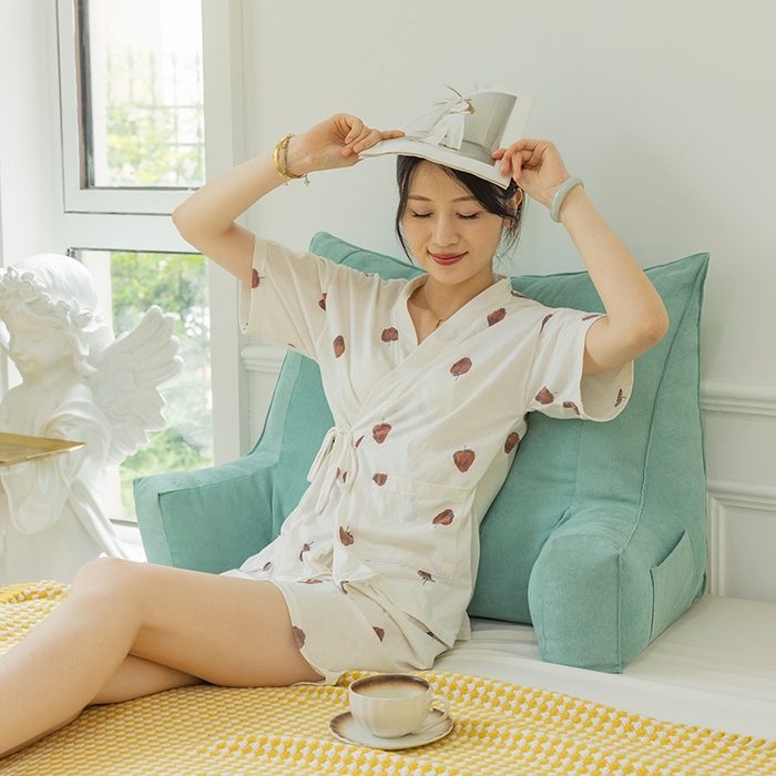 91家纺网 家纺一手货源 找家纺 一兰家纺 2025新款单人床头靠垫护腰靠背靠枕大抱枕抱抱靠 抱抱靠-釉绿色