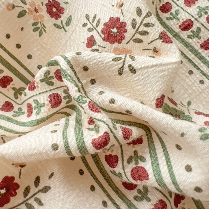 91家纺网 家纺一手货源 找家纺 王朝国际 2025新款直播热款有氧提花有氧双层纱碎花单被套 可可庄园