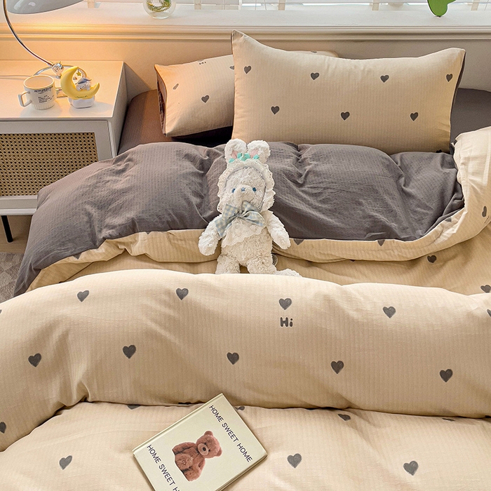 91家纺网 家纺一手货源 找家纺 王朝国际 2025新款直播热款有氧提花有氧双层纱碎花单被套 莫里