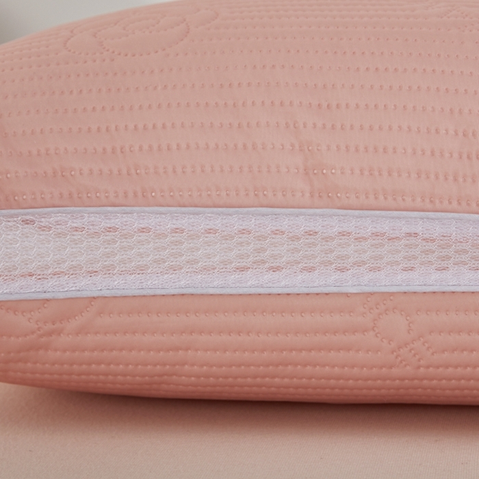 91家纺网 家纺一手货源 找家纺 （总）幸运草 2025新款玫瑰花凉感丝热熔枕芯 整张棉不变形压不扁成人枕头