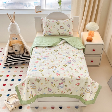 寻米 2025新款13070全棉夏被儿童夏被 花园小狗