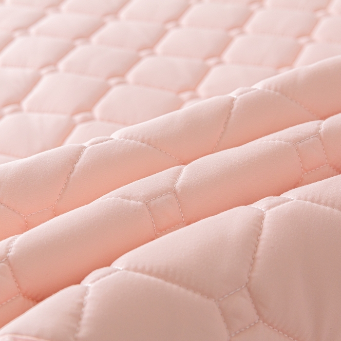 91家纺网 家纺一手货源 找家纺 欧邦 2025春夏新款四季款无印风纯色水洗棉床褥榻榻米床垫 床垫-粉玉