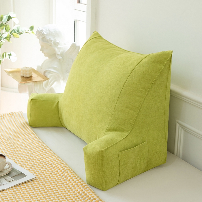 91家纺网 家纺一手货源 找家纺 一兰家纺 2025新款单人床头靠垫护腰靠背靠枕大抱枕抱抱靠 抱抱靠-青草色