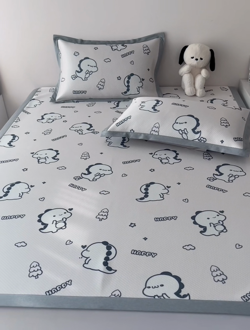 91家纺网 家纺一手货源 找家纺 倾慕家纺 A类满天星凉感提花凉席 哈皮龙