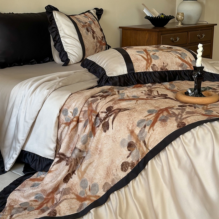 91家纺网 家纺一手货源 找家纺 （总）黛舒家居 2025新款60支天丝夏被四件套-水墨江南