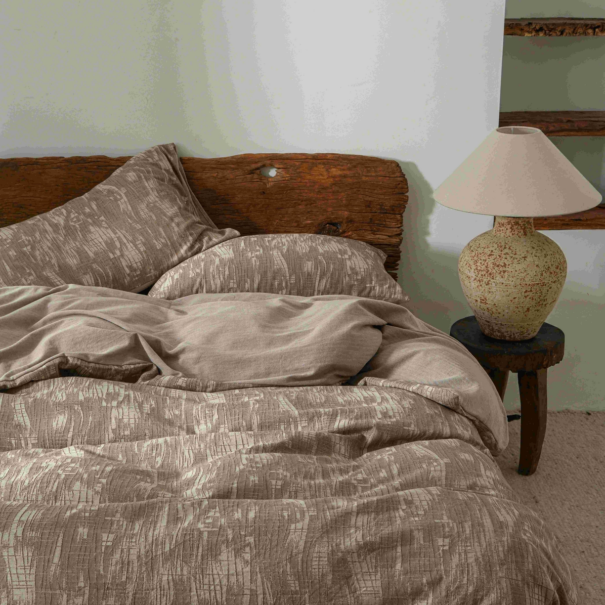 91家纺网 家纺一手货源 找家纺 （总）云上 2025全棉色织大提花床品·侘寂潮汐  