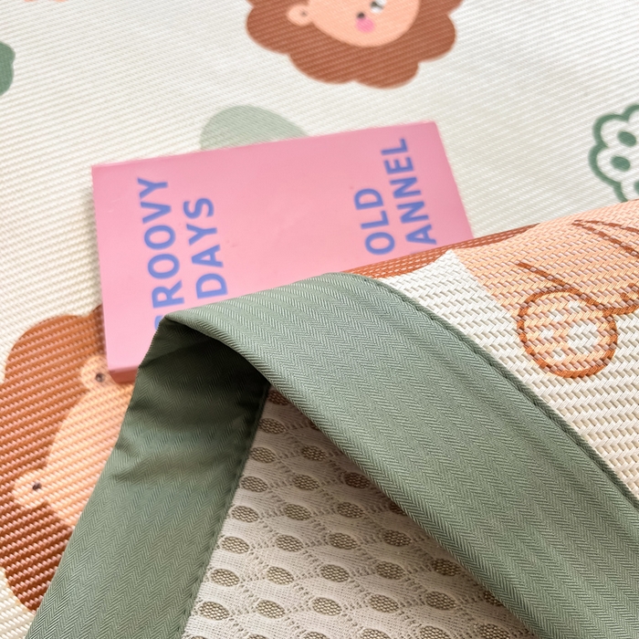 91家纺网 家纺一手货源 找家纺 典曼家纺 2025新款600D数码印花冰藤席席子凉席-床席款 狮子王