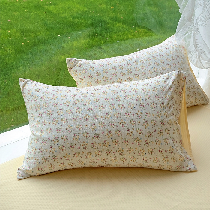 91家纺网 家纺一手货源 找家纺 王朝国际 2025新款直播热款有氧提花有氧双层纱碎花单被套 月光女神