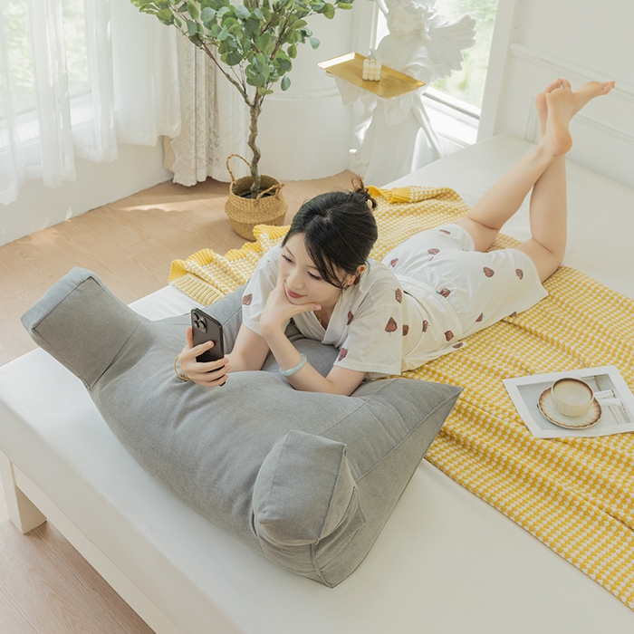 91家纺网 家纺一手货源 找家纺 一兰家纺 2025新款单人床头靠垫护腰靠背靠枕大抱枕抱抱靠 抱抱靠-耀石灰