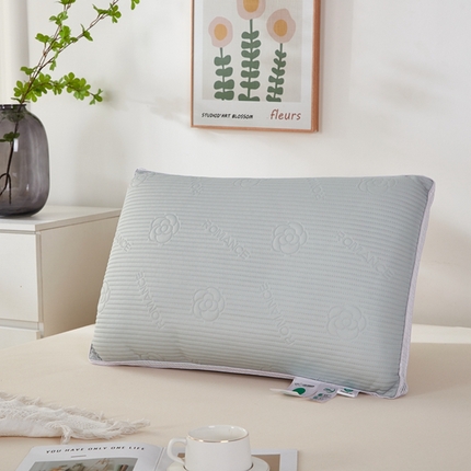 91家纺网 家纺一手货源 找家纺 （总）幸运草 2025新款玫瑰花凉感丝热熔枕芯 整张棉不变形压不扁成人枕头