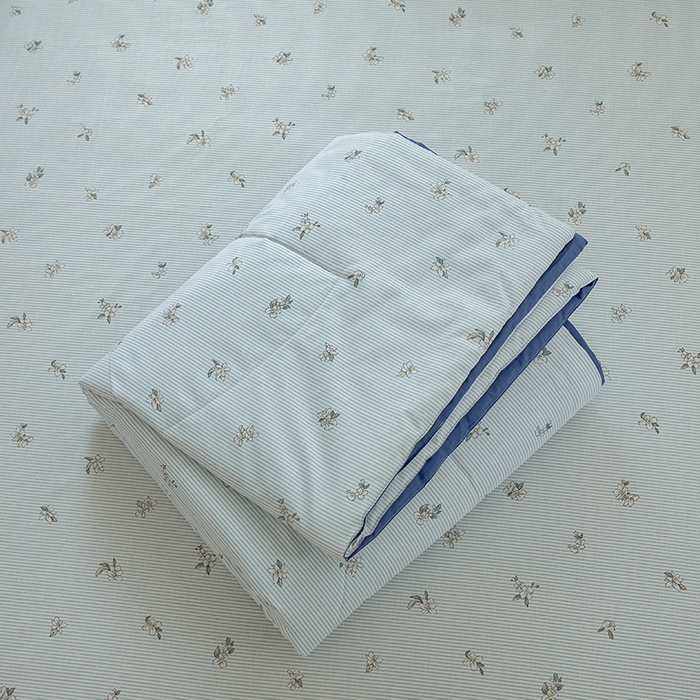 91家纺网 家纺一手货源 找家纺 （总）绫韵家纺 2025夏季全棉水洗棉混搭小碎花田园风夏被纯棉空调被套件系列