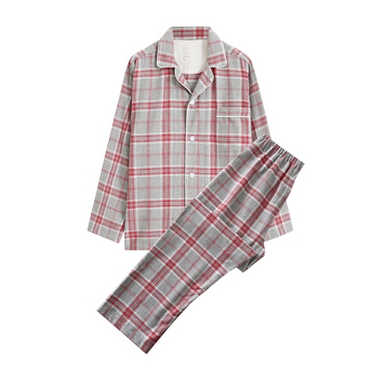 91家纺网 家纺一手货源 找家纺 （总）伊嫚家居 2025新款无印日式双股全棉法兰绒家居服良品睡衣女纯棉直播秋冬款情侣睡衣