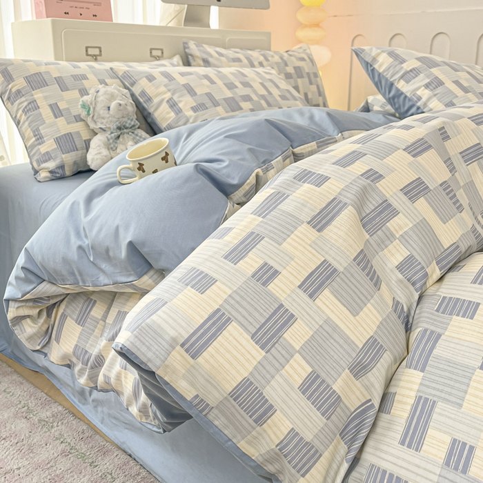 91家纺网 家纺一手货源 找家纺 晨希家居 2025新款全棉卡通印花简约款单被套-子影