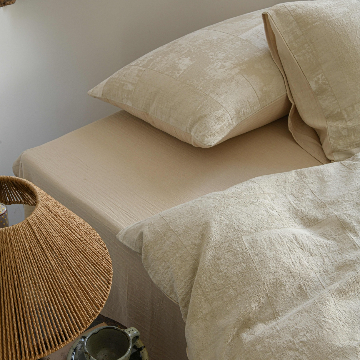 91家纺网 家纺一手货源 找家纺 云上 2025全棉色织大提花床品·侘寂空间   空间-米