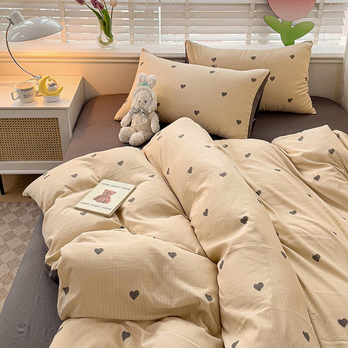 91家纺网 家纺一手货源 找家纺 王朝国际 2025新款直播热款有氧提花有氧双层纱碎花单被套 莫里