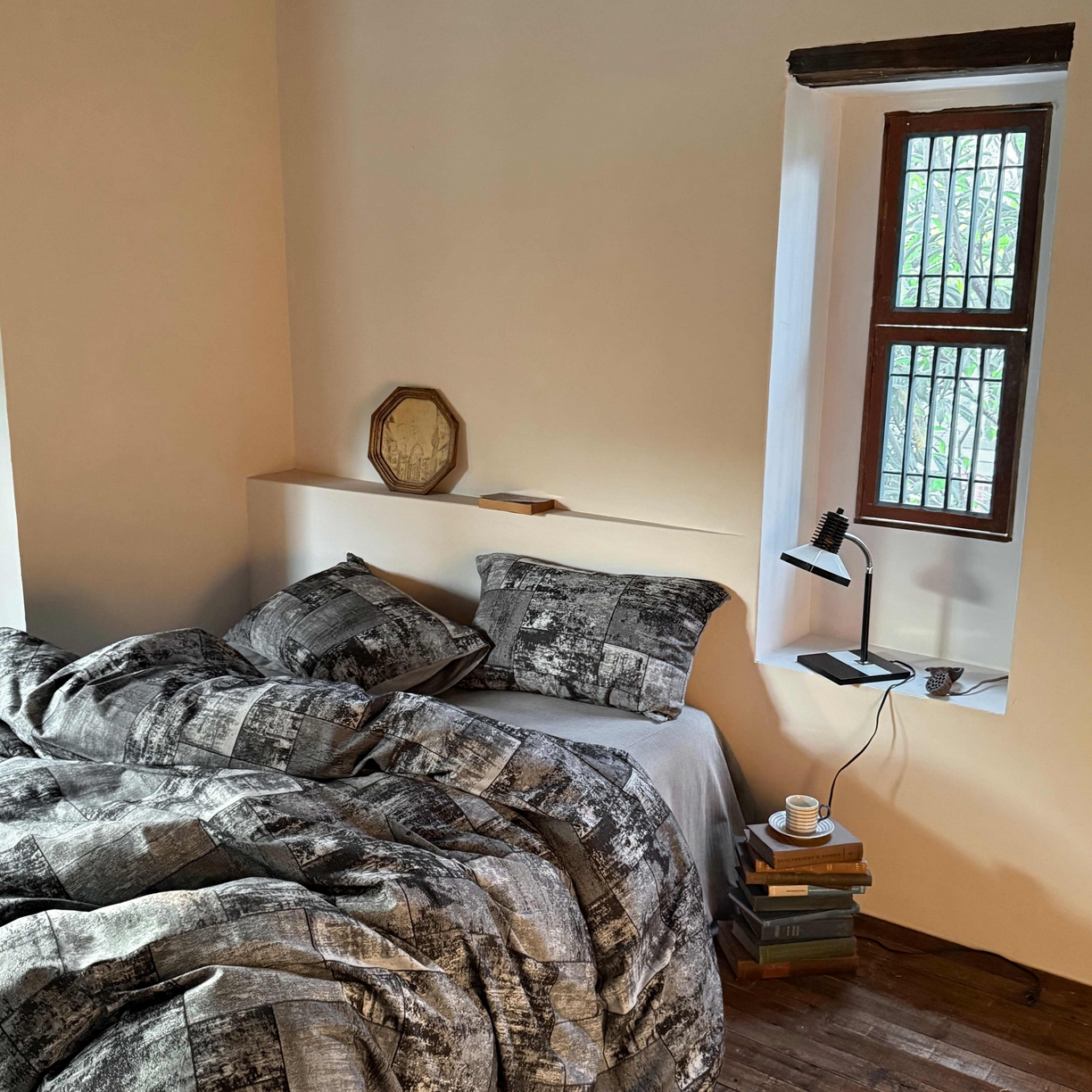 91家纺网 家纺一手货源 找家纺 （总）云上 2025全棉色织大提花床品·侘寂空间  