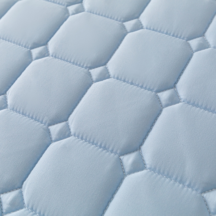 91家纺网 家纺一手货源 找家纺 欧邦 2025春夏新款四季款无印风纯色水洗棉床褥榻榻米床垫 床垫-天蓝