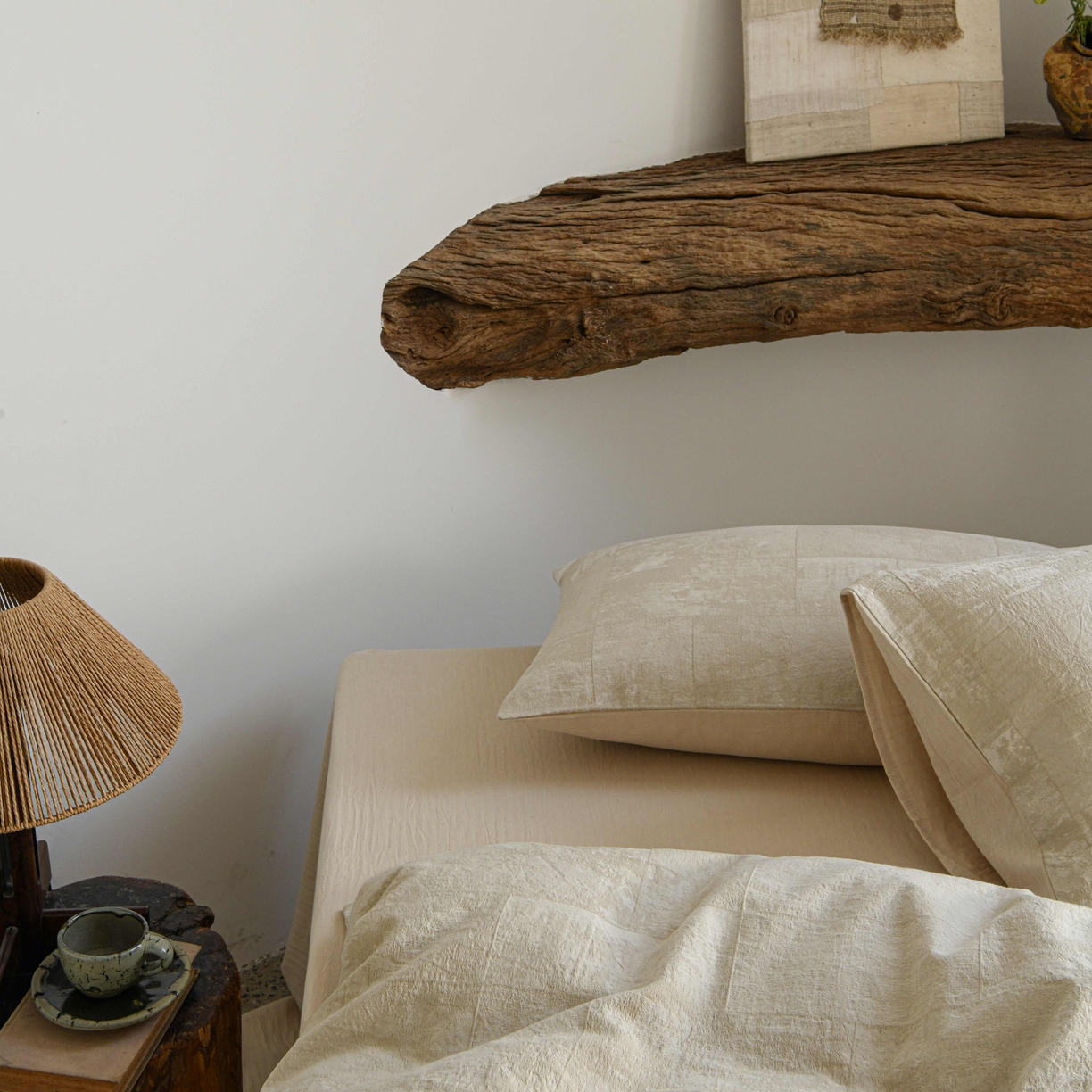 91家纺网 家纺一手货源 找家纺 云上 2025全棉色织大提花床品·侘寂空间   空间-米