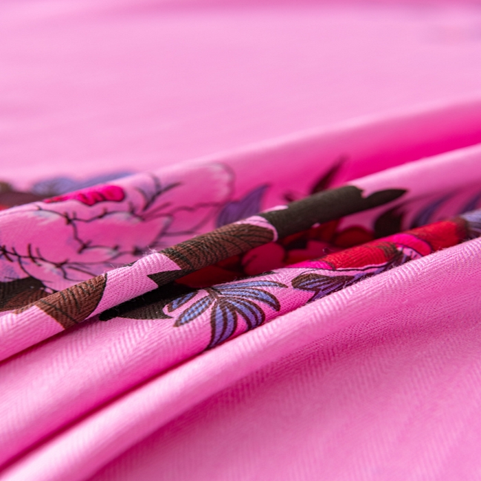 91家纺网 家纺一手货源 找家纺 居美良品 2025新款国民老上海床单 经典牡丹-粉色