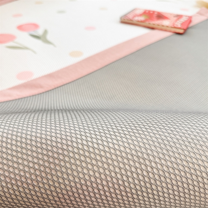 91家纺网 家纺一手货源 找家纺 典曼家纺 2025新款600D数码印花冰藤席席子凉席-床席款 浪漫郁金香