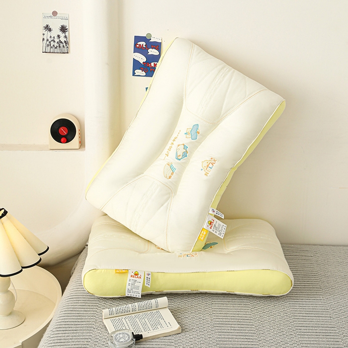 91家纺网 家纺一手货源 找家纺 （总）2025新款一起躺平鸭亲子枕头 莱赛尔超柔护颈可爱枕头