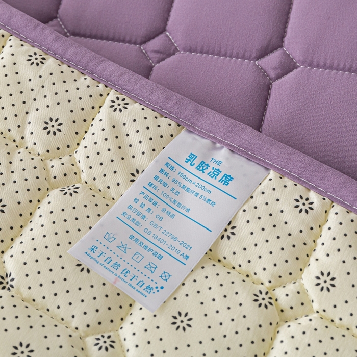 91家纺网 家纺一手货源 找家纺 欧邦 2025春夏新款四季款无印风纯色水洗棉床褥榻榻米床垫 床垫-魅紫