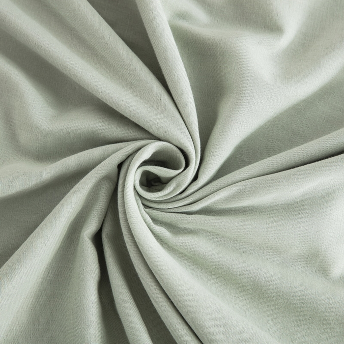 91家纺网 家纺一手货源 找家纺 鲁爱家纺供货 2025新款全棉双层纱绣花四件套 初语-薄荷绿