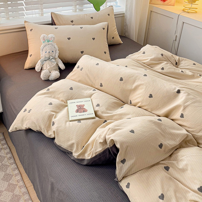 91家纺网 家纺一手货源 找家纺 王朝国际 2025新款直播热款有氧提花有氧双层纱碎花单被套 莫里