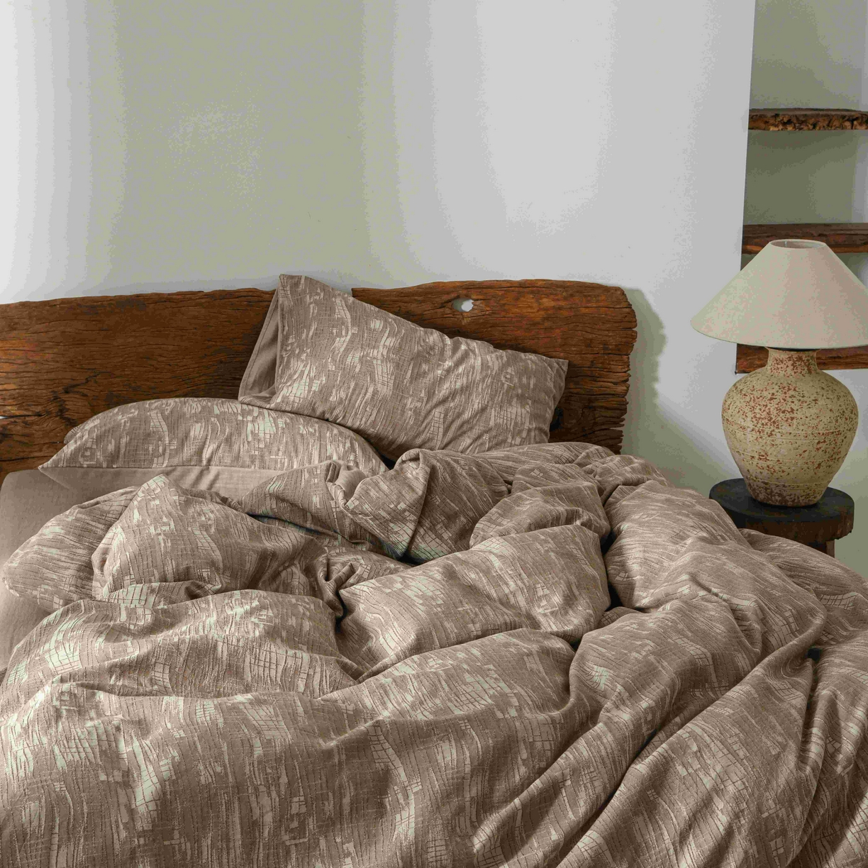 91家纺网 家纺一手货源 找家纺 （总）云上 2025全棉色织大提花床品·侘寂潮汐  