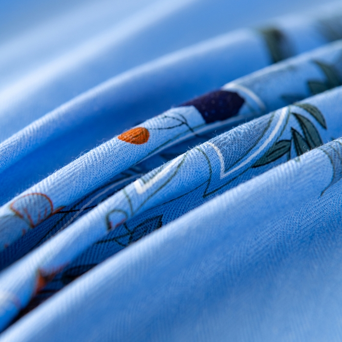 91家纺网 家纺一手货源 找家纺 居美良品 2025新款国民老上海床单 经典牡丹-蓝色