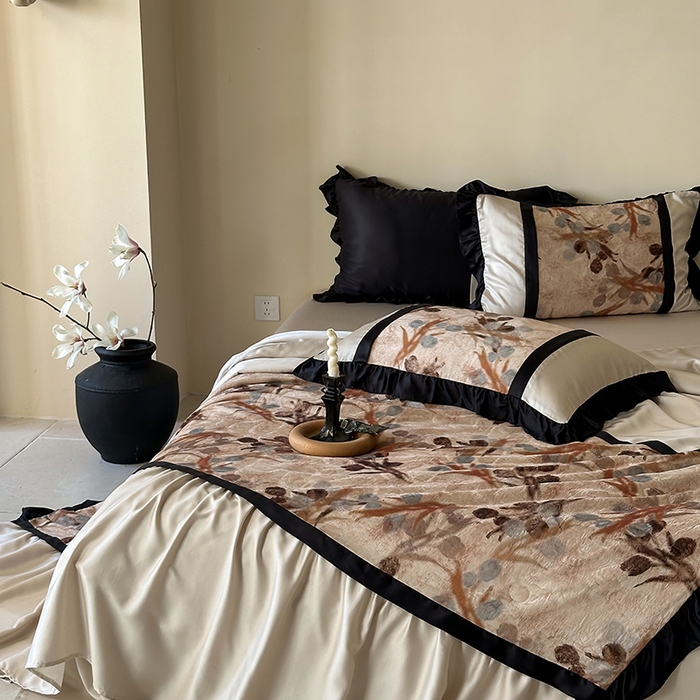 91家纺网 家纺一手货源 找家纺 （总）黛舒家居 2025新款60支天丝夏被四件套-水墨江南