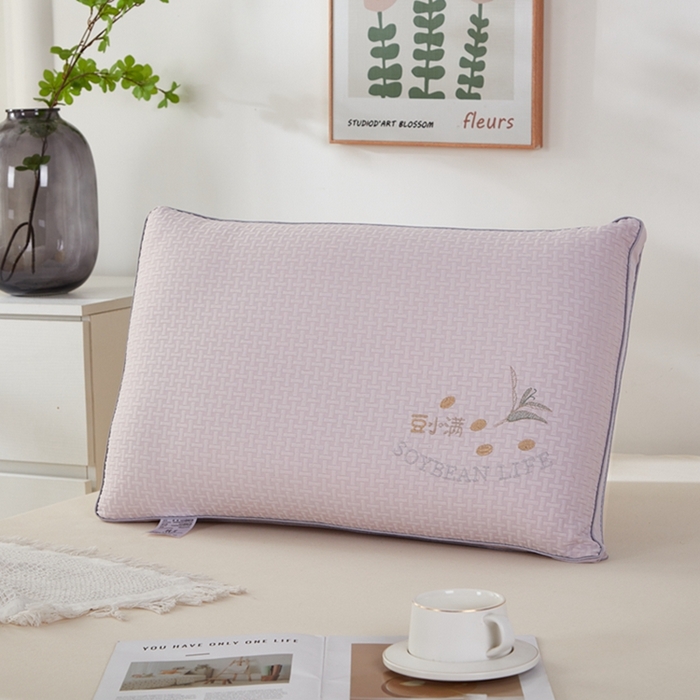 91家纺网 家纺一手货源 找家纺 （总）幸运草 豆小满热熔枕头 整张棉填充不变形可水洗可拆卸枕芯