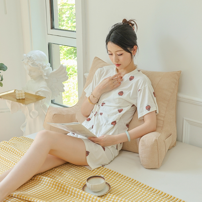 91家纺网 家纺一手货源 找家纺 一兰家纺 2025新款单人床头靠垫护腰靠背靠枕大抱枕抱抱靠 抱抱靠-晨曦黄